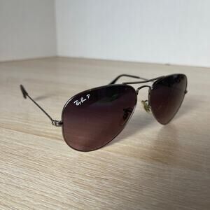 Ray-Ban RB3025 Aviator Large Metal Silver Sunglasses 004/77 FRAMES ONLY 58-14